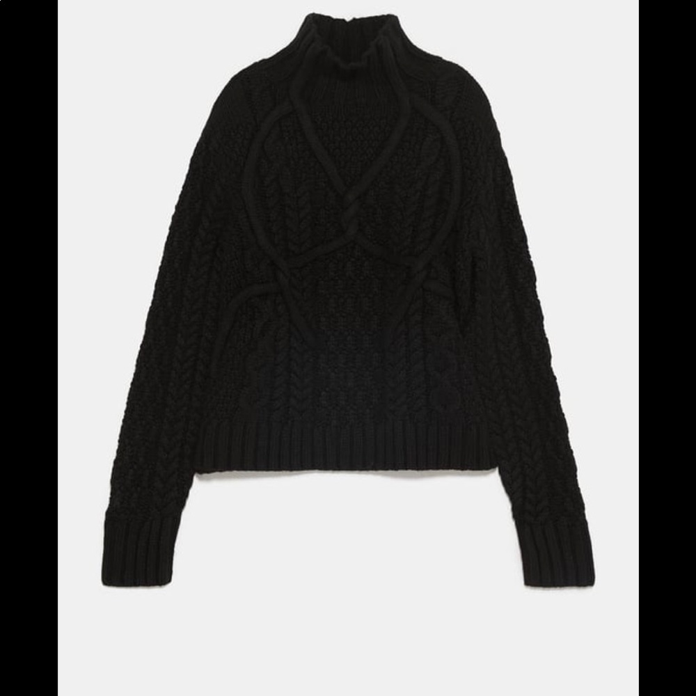 Cable knit sweater